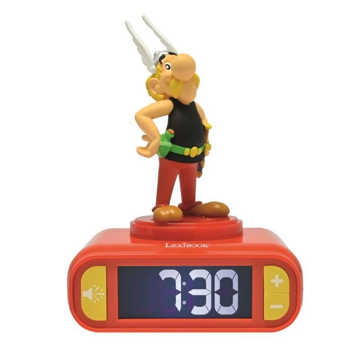 LEXIBOOK digital night light alarm clock - Asterix - 3D light and sound - Children's