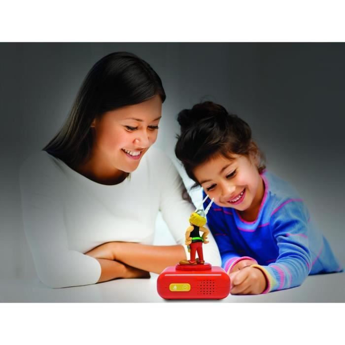 LEXIBOOK digital night light alarm clock - Asterix - 3D light and sound - Children's