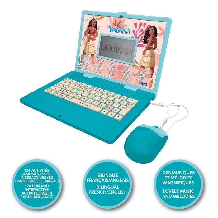 Vaiana bilingual educational computer with 124 activities (EN/FR)