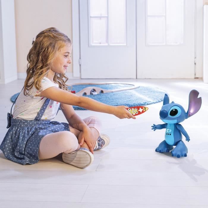 Lexibook - Bilingual and interactive remote-controlled Stitch robot, with Stitch's real voice