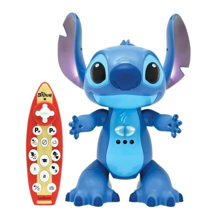 Lexibook - Bilingual and interactive remote-controlled Stitch robot, with Stitch's real voice