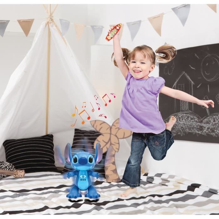 Lexibook - Bilingual and interactive remote-controlled Stitch robot, with Stitch's real voice