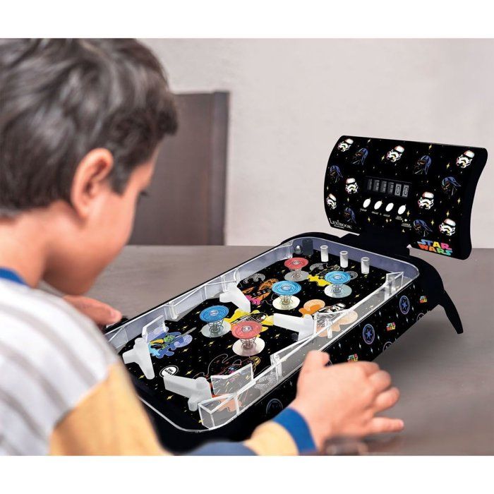LEXIBOOK - Star Wars Electronic Pinball Machine - Sounds, lights, and on-screen score display—play alone or challenge your friends