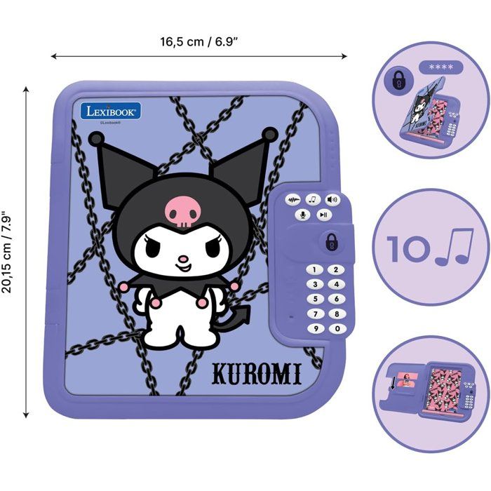 LEXIBOOK - Digital Diary with Safe - Kuromi