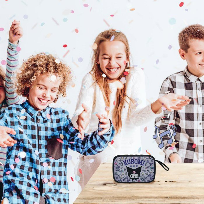 Kuromi Portable Bluetooth Speaker - Lexibook  - Wireless - USB-C - SD/TF Card - Rechargeable Battery