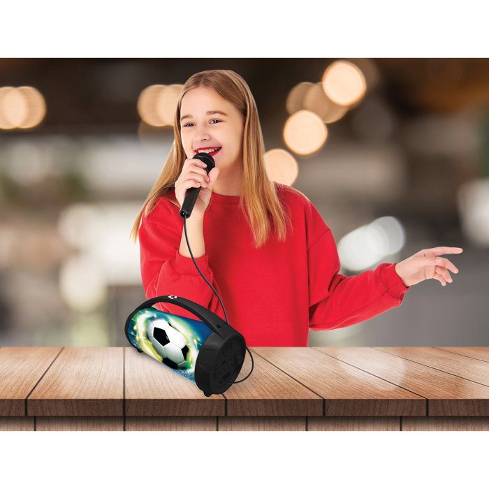 Bluetooth Speaker - Lexibook - Soccer - Stitch Snow Globe - Blue - USB-C Rechargeable - Decorative Design