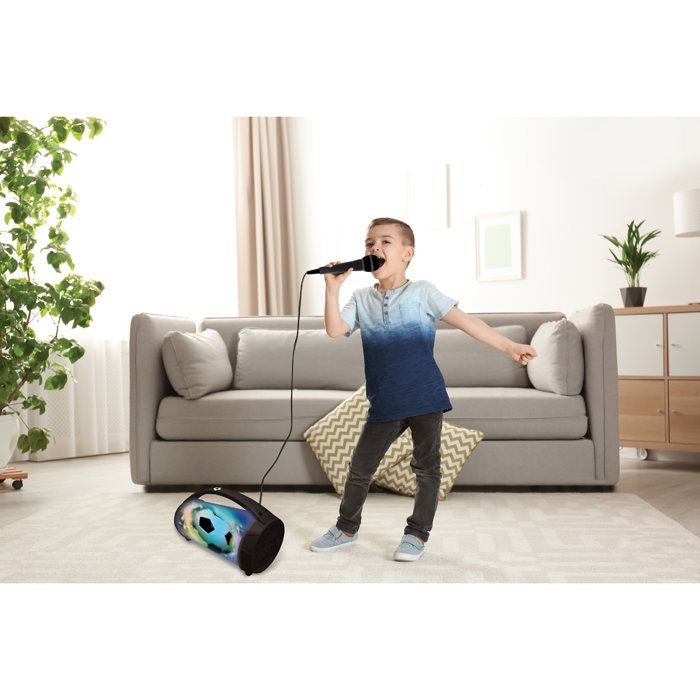 Bluetooth Speaker - Lexibook - Soccer - Stitch Snow Globe - Blue - USB-C Rechargeable - Decorative Design