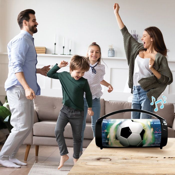 Bluetooth Speaker - Lexibook - Soccer - Stitch Snow Globe - Blue - USB-C Rechargeable - Decorative Design