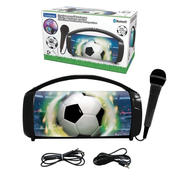 Bluetooth Speaker - Lexibook - Soccer - Stitch Snow Globe - Blue - USB-C Rechargeable - Decorative Design