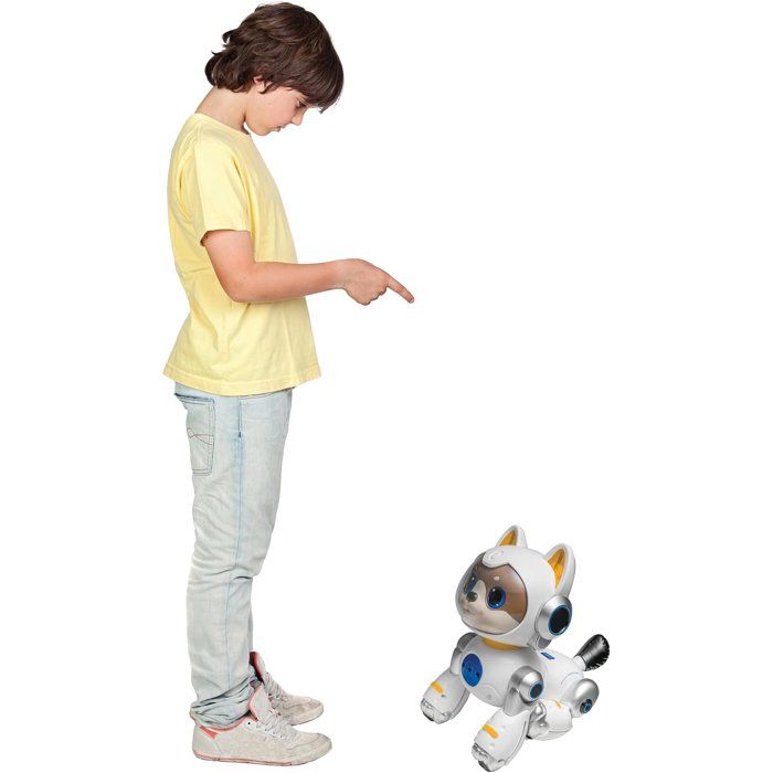 LEXIBOOK - Cyber Power Puppy  My Faithful High-Tech Companion - Remote-Controlled Voice Commands - Dances, Walks, and Imitates a Real Dog