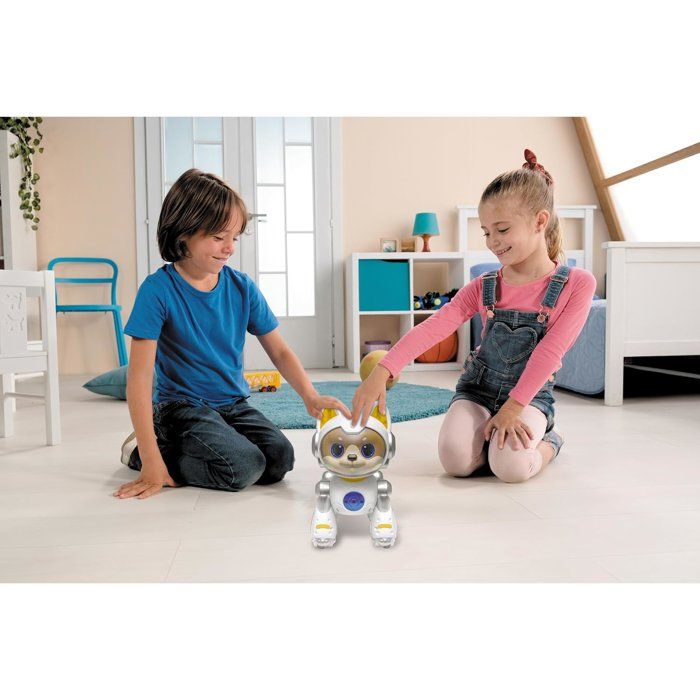 LEXIBOOK - Cyber Power Puppy  My Faithful High-Tech Companion - Remote-Controlled Voice Commands - Dances, Walks, and Imitates a Real Dog