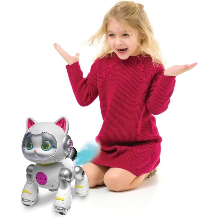 LEXIBOOK - Cyber Power Kitty  My faithful high-tech companion - Voice-activated remote control - Dances, walks, and mimics a real cat