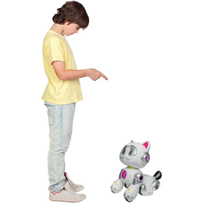LEXIBOOK - Cyber Power Kitty  My faithful high-tech companion - Voice-activated remote control - Dances, walks, and mimics a real cat