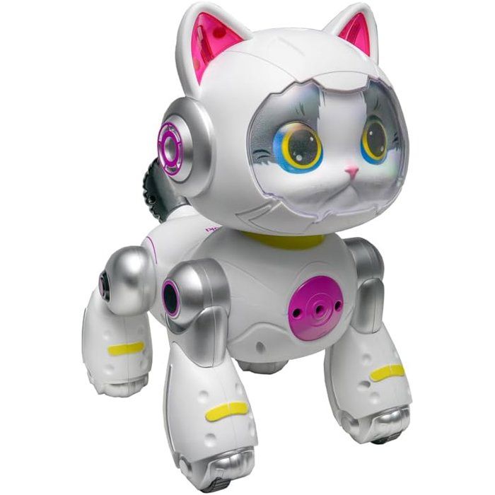LEXIBOOK - Cyber Power Kitty  My faithful high-tech companion - Voice-activated remote control - Dances, walks, and mimics a real cat