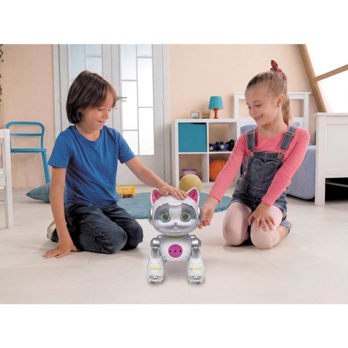 LEXIBOOK - Cyber Power Kitty  My faithful high-tech companion - Voice-activated remote control - Dances, walks, and mimics a real cat