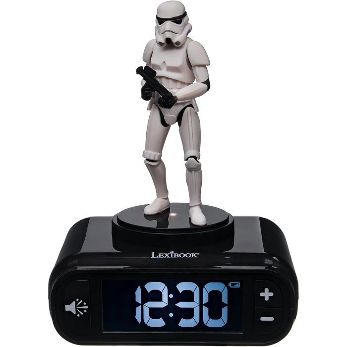 LEXIBOOK - Stormtrooper Digital Alarm Clock with Night Light and Sound Effects