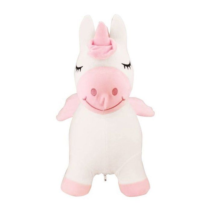LEXIBOOK Unicorn Inflatable Jumping Plush Toy