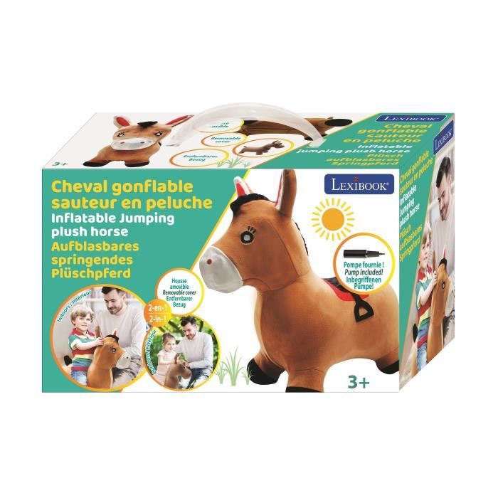 LEXIBOOK Inflatable Jumping Pony Plush