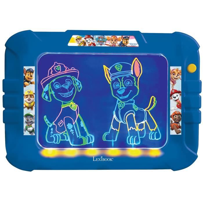 PAT 'PATROUILLE Slate to draw neon light with markers and color models - LEXIBOOK