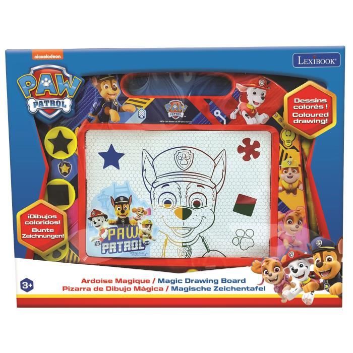 PAT 'PATROUILLE Magic slate A5 format with magnetic accessories for drawing in colors - LEXIBOOK