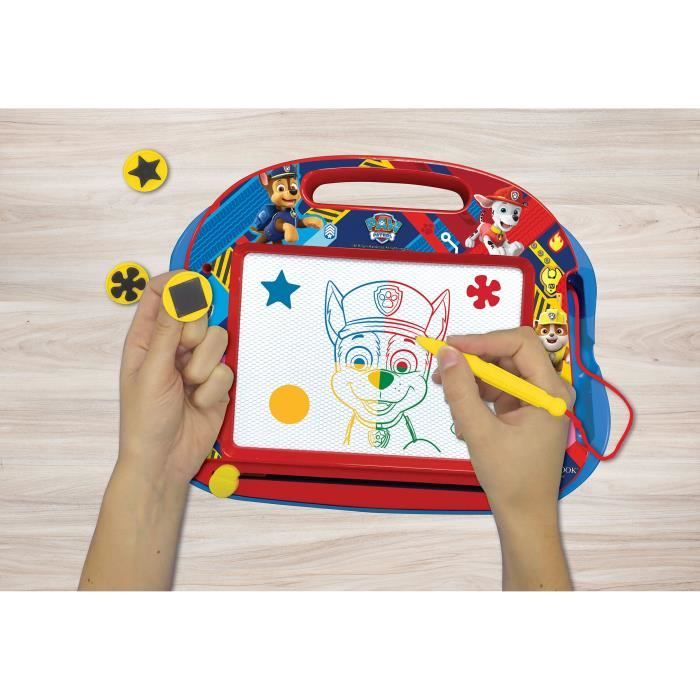 PAT 'PATROUILLE Magic slate A5 format with magnetic accessories for drawing in colors - LEXIBOOK
