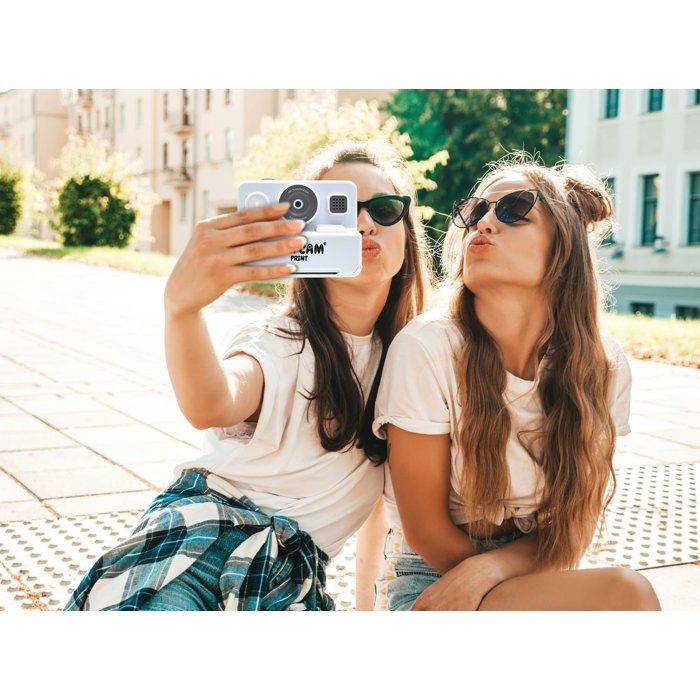 Instant camera with SD card