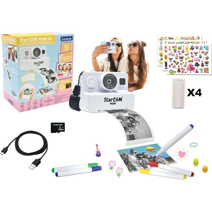 Instant camera with SD card