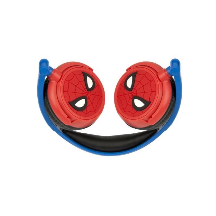 LEXIBOOK - SPIDER-MAN - Stereo Audio Headset, Limited Sound Power, Foldable and Adjustable