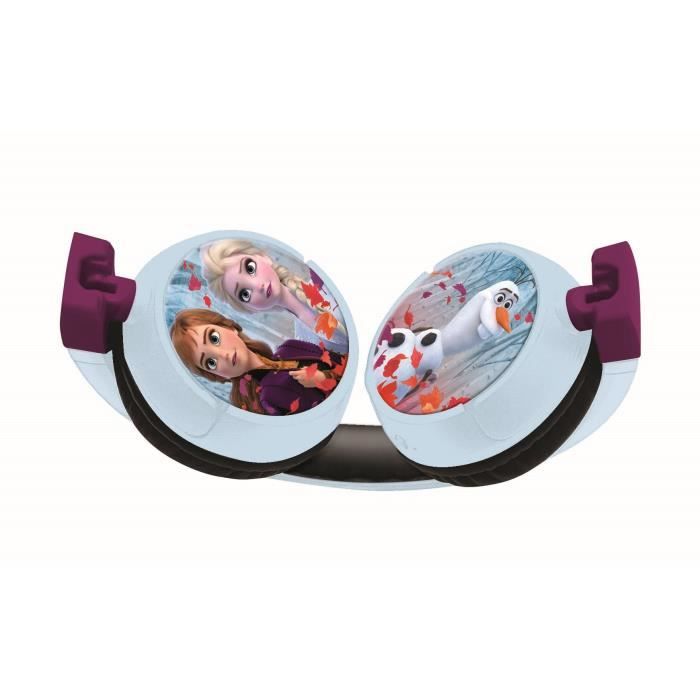 SNOW QUEEN Comfortable foldable 2-in-1 bluetooth and wired headphones for children with sound limitation - LEXIBOOK