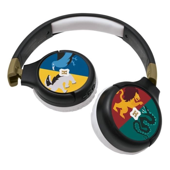 HARRY POTTER - 2 in 1 Bluetooth headphones - Comfortable and foldable wired for children with sound limitation