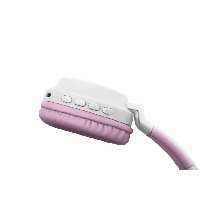 2-in-1 headset with cat ears to listen to your wireless music in Bluetooth 5.0
