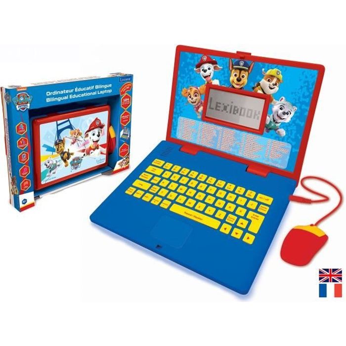 PAT 'PATROUILLE Bilingual educational computer (FR / EN) child LEXIBOOK - 124 activities