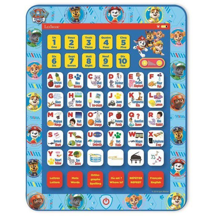 Paw Patrol bilingual educational tablet (EN / FR)