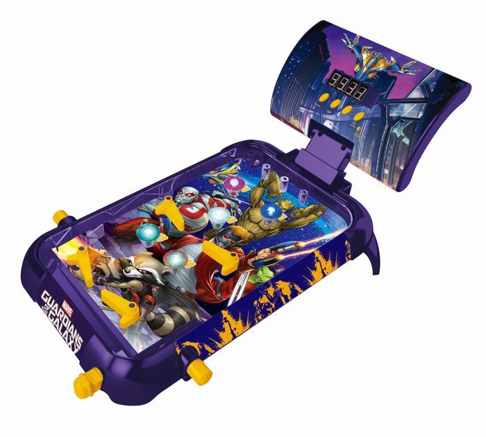 Guardians of the Galaxy Electronic Pinball Machine with Light and Sound Effects (English)