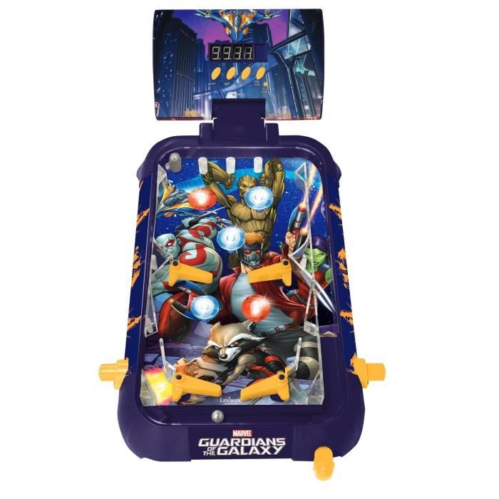 Guardians of the Galaxy Electronic Pinball Machine with Light and Sound Effects (English)