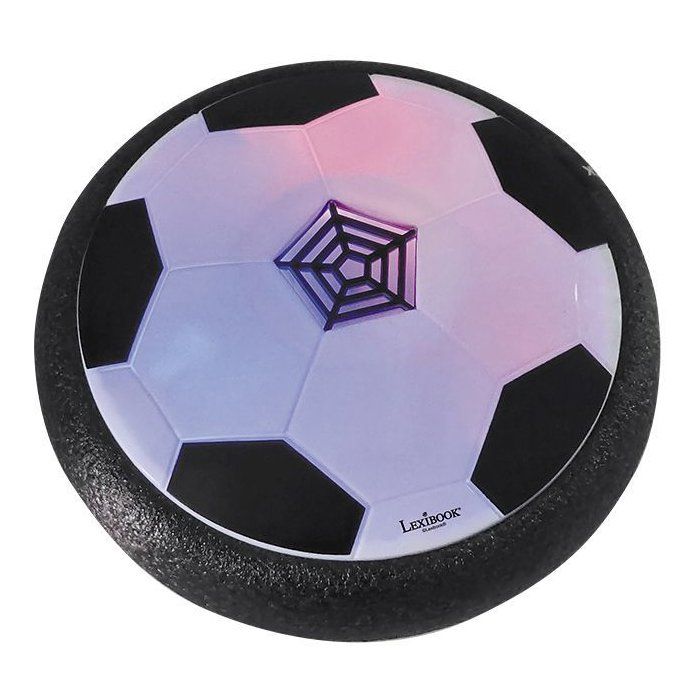 AeroFoot - Luminous foam hovercraft football disc with 2 goal cages, 1 ball and a pump, rechargeable
