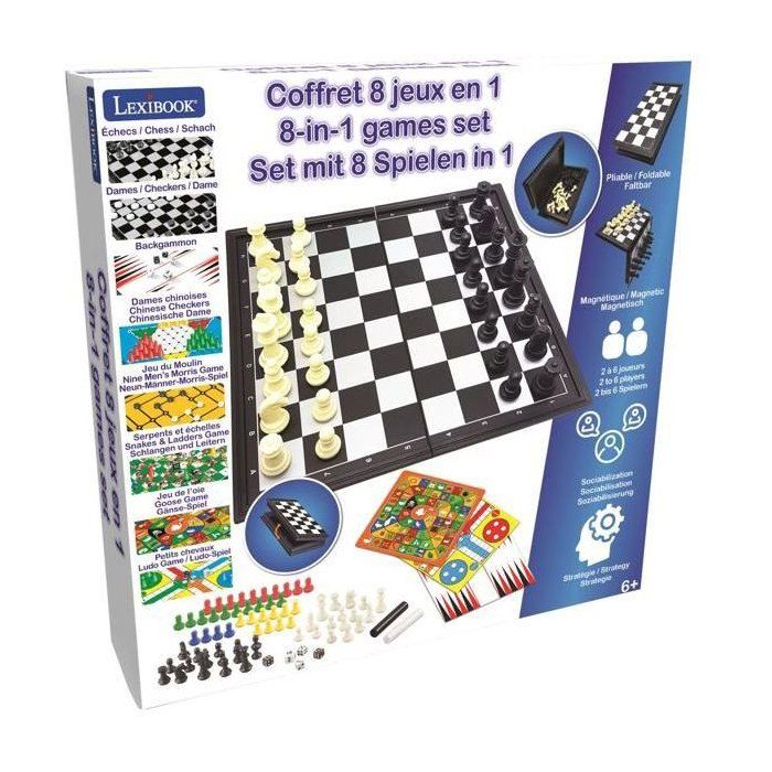 Magnetic board game - 8 games in 1 box