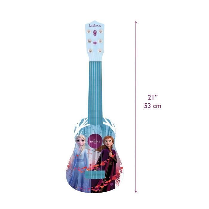 LEXIBOOK - THE QUEEN OF SNOW - Acoustic Guitar Child - Height 53 cm