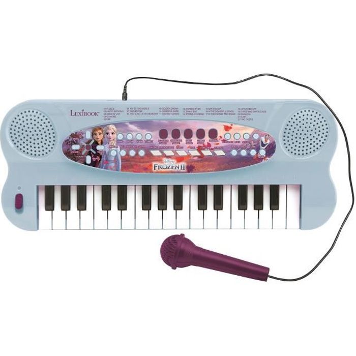 LEXIBOOK - Frozen II - Electronic Keyboard with Mic (32 keys)