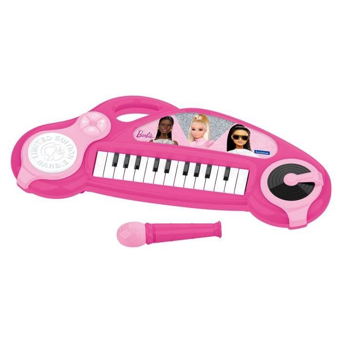 Barbie children's electronic piano with light effects and microphone