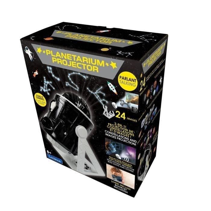 360° Talking Planetarium Projector with 24 projections, constellation map and educational booklet (French/English)