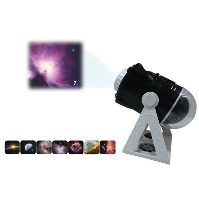 360° Talking Planetarium Projector with 24 projections, constellation map and educational booklet (French/English)