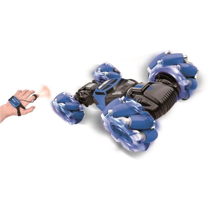 EXTREME CROSSLANDER Light and sound off-road remote control car with remote control and control bracelet - LEXIBOOK