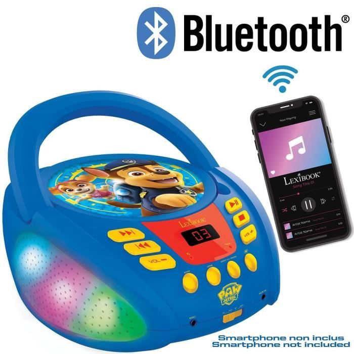 Paw Patrol Bluetooth CD Player with Light Effects