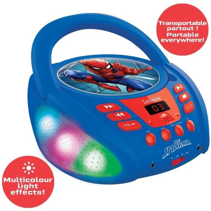 Spider-Man Bluetooth CD Player with Light Effects