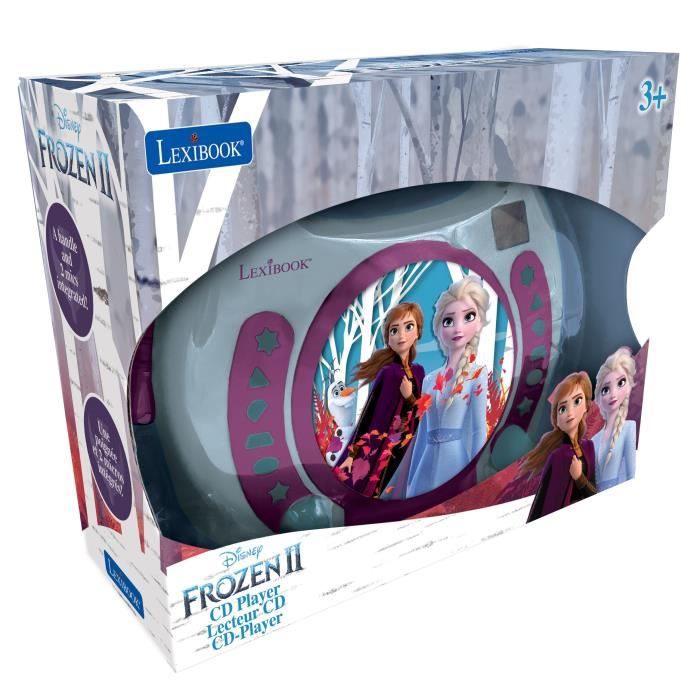 LEXIBOOK - THE QUEEN OF SNOW - CD Player Karaoke Kid with 2 microphones