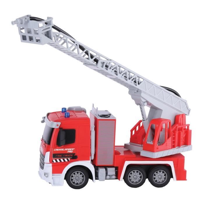 LEXIBOOK - CROSSLANDER PRO - Remote-controlled fire truck with sound and light effects
