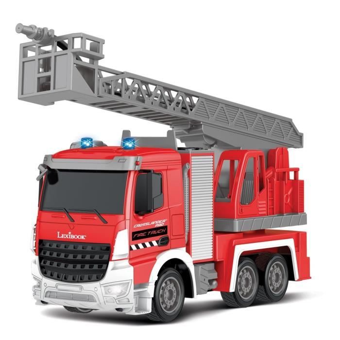 LEXIBOOK - CROSSLANDER PRO - Remote-controlled fire truck with sound and light effects