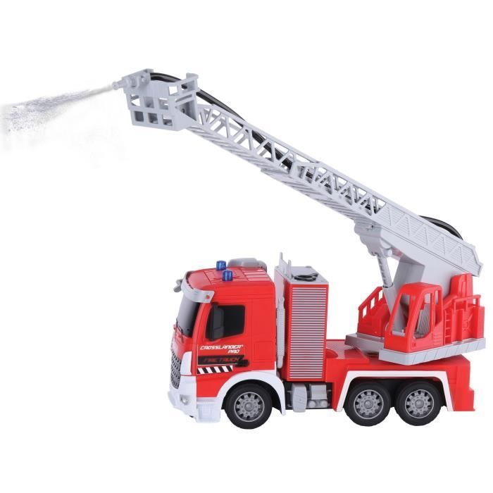 LEXIBOOK - CROSSLANDER PRO - Remote-controlled fire truck with sound and light effects