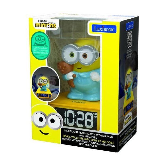 MINIONS Alarm clock with 3D night light and sound effects - LEXIBOOK